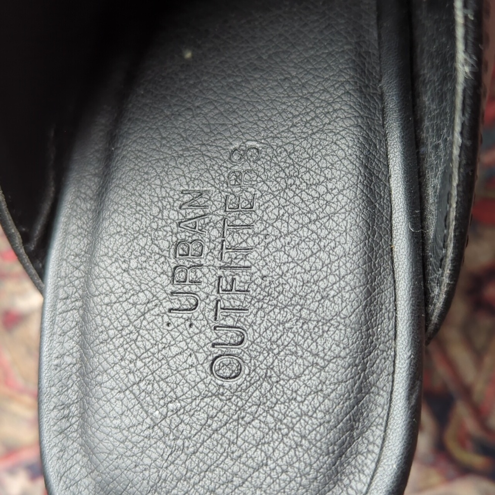 Urban Outfitters Black Open-Toe Mules - Picture 7 of 16